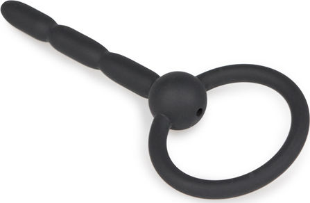 Sinner Gear Ribbed Hollow Penis Plug Spreizer in Schwarz Farbe