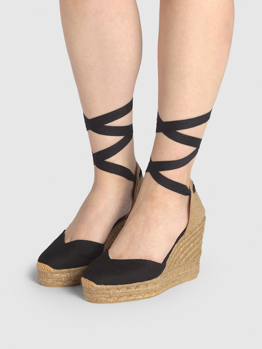 Chiara Women's Platform Espadrilles Black
