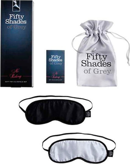 Fifty Shades of Grey No Peeking BDSM Mask in Gray Color 2pcs