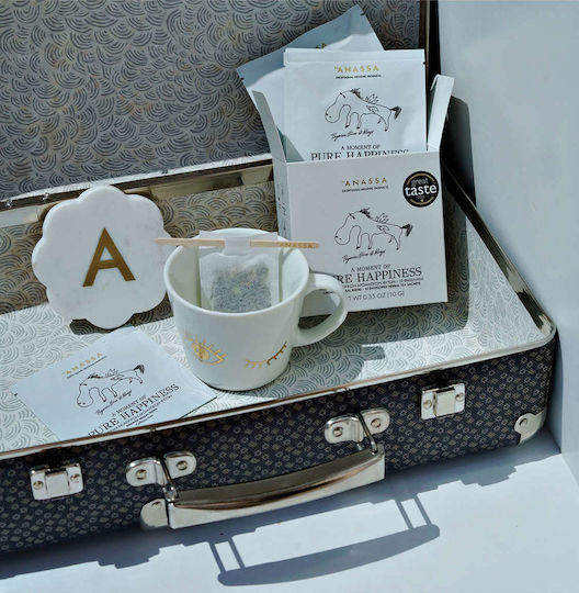 Anassa Organics Herbal Blend Pure Happiness Mint / Sage / Honeysuckle / Herbs Blend Organic Product 10 Bags