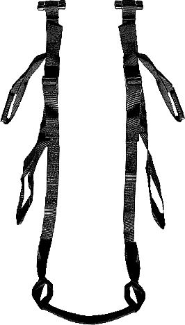 Shots Ouch Deluxe Door Swing BDSM Маска в Черен Цвят