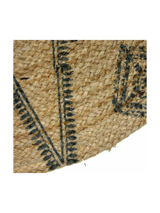 Synchronia Handmade Rug Round Summer Wicker Beige