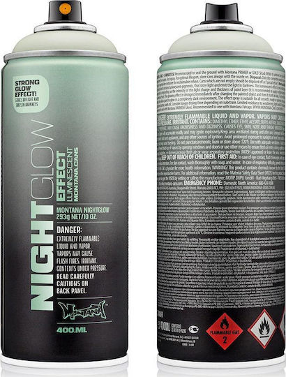 Montana Cans Spray Farbe Nightglow Acryl mit Matt Effekt Grün 400ml