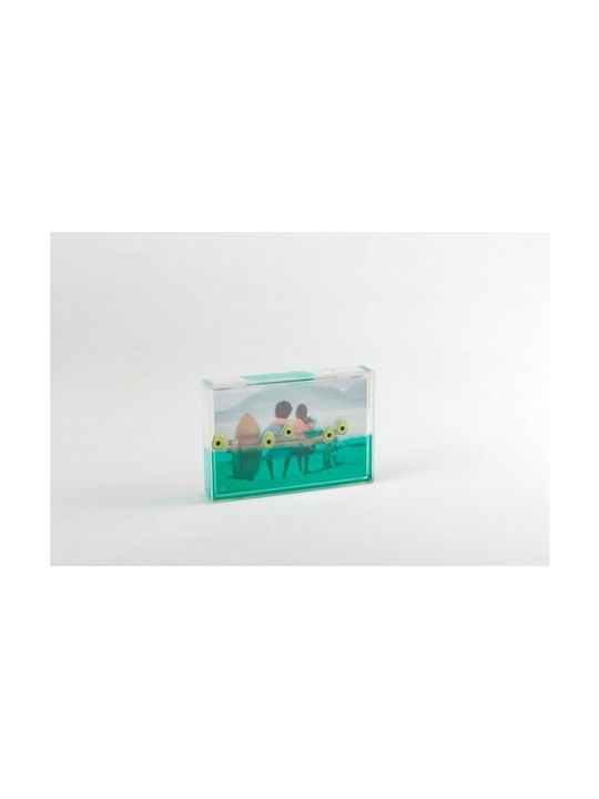 DOIY Avocado Photo Frame Plastic with Turquoise Frame Aqua