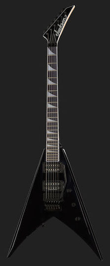 Jackson Pro Series King V KV Gloss Elektrische Gitarre Fliegendes V mit HH Tonabnehmerkonfiguration Schwarz