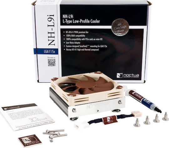 Noctua NH-L9i Ψύκτρα Επεξεργαστή Low Profile για Socket 115x Καφέ