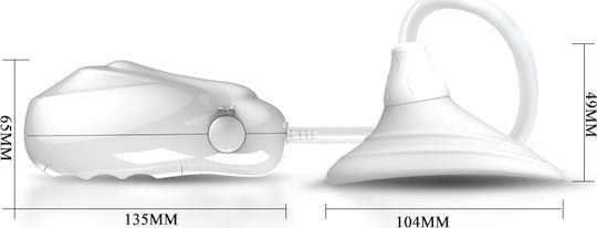 Pretty Love Suction Vibrating Massager Αναρροφητής Θηλών με Δόνηση Clear