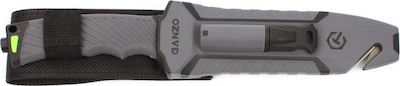 Ganzo Survival G8012-GY Knife Survival Gray with Blade made of Stainless Steel in Sheath