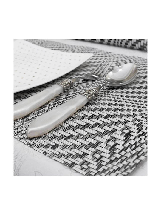 Teoran Placemat Plastic Gray 45x30cm 4pcs