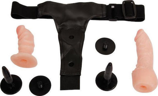 Baile Ultra Female Harness Арсенал с Двойна Дилдо 16.5см в Телесен цвят
