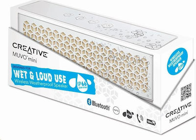 Creative Muvo Mini Portable Speaker 6W with Battery Life up to 10 hours Alb