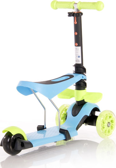 Lorelli Kids Scooter Foldable Smart Plus 3-Wheel with Seat for 3+ Years Green
