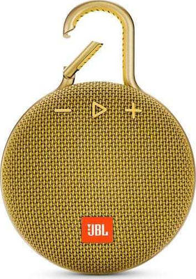 JBL Clip 3 Waterproof Bluetooth Speaker 3W with Battery Life up to 10 hours Mustard Yellow