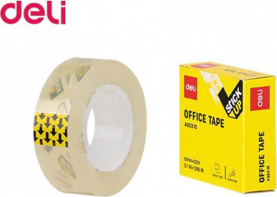 Deli Tape Stick Up Transparent A 18mm x 33m 1pcs Transparent