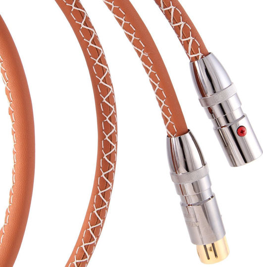 Atlas Cables Asimi Luxe XLR male to XLR female 1.5m Cable Orange