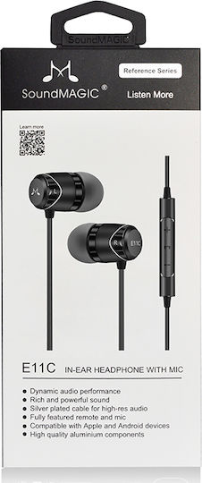 Soundmagic E11C In-ear Handsfree με Βύσμα 3.5mm Μαύρο