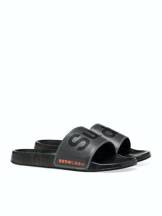 Flash M Printed Beach Slides Herren Slides Gray