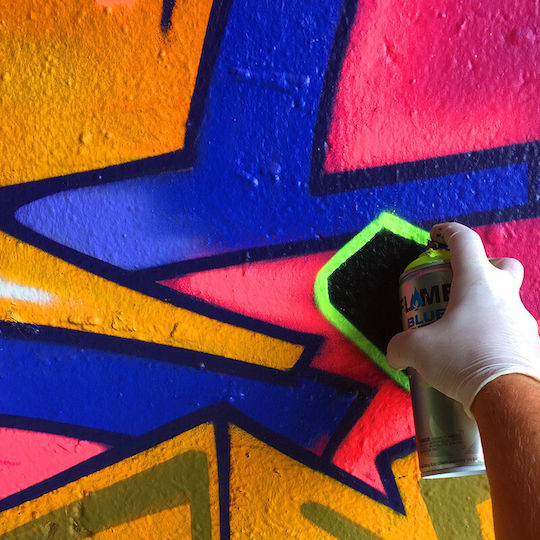 Flame Paint Σπρέι Βαφής FB Neon Ακρυλικό Fluo Yellow 400ml