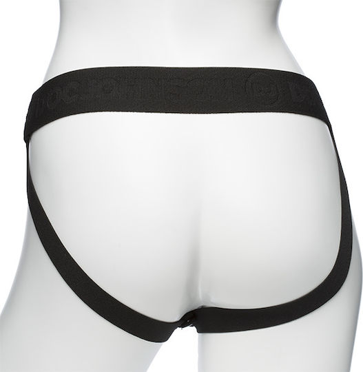 Doc Johnson Body Extensions BE Strong Harness με Dildo 19.05cm σε Μαύρο Χρώμα 2τμχ