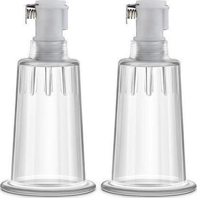 Temptasia Temptasia Nipple Pumping Cylinders Set of 2 Clear 2pcs