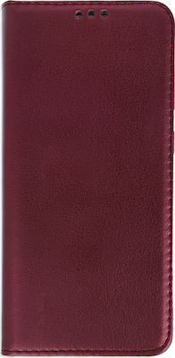 Forcell Smart Magnetic Synthetic Leather Book Burgundy (Redmi Note 8 Pro)