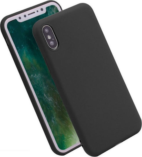 Matt Back Cover Silicone 1.2mm Black (iPhone XS Max)