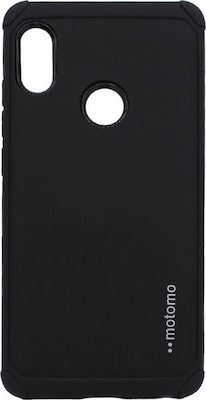 Motomo Tough Armor Synthetic Back Cover Durable Black (Redmi Note 5)