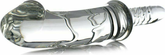 XR Battle Rammer Phallic Glass Thruster Dildo din sticlă Clar 28cm