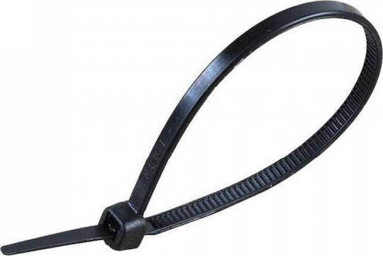 V-TAC Plastic Cable Ties 250mmx3.5mm In Black Colour 100 Pieces 11169