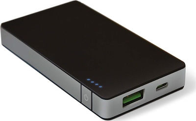 Celly Alu Power Bank 4000mAh με Θύρα USB-A Μαύρο
