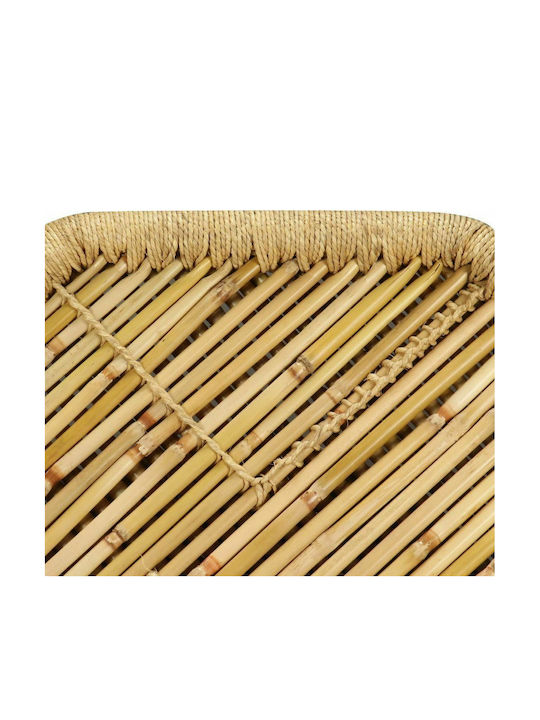 Tisch für kleine Außenbereiche aus Bambus Stabil 60x60x45cm
