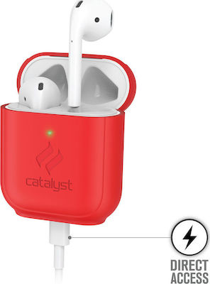 Catalyst Standing Case Silicone in Red color for Apple AirPods 1 / AirPods 2