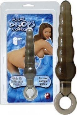 You2Toys Anal Drops Plug Anal Dildo Black 19cm