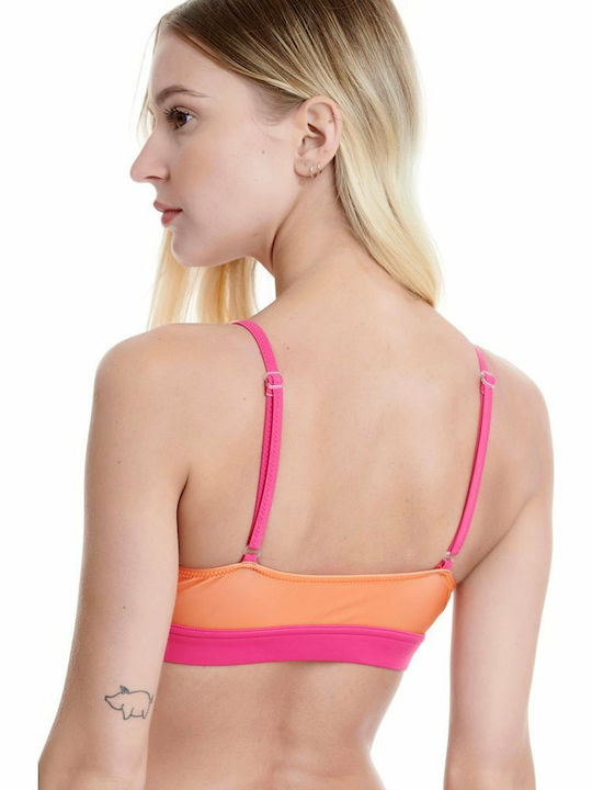 BodyTalk Sports Bra Bikini Top 1201-905048 with Adjustable Straps Juice 1201-905048-00909