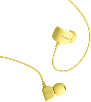 Remax RM-502 In-ear Handsfree με Βύσμα 3.5mm Κίτρινο