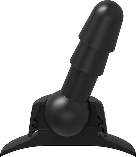 Vac U Lock Deluxe 360° Swivel Suction Cup Plug Πρωκτικό Ντους Black 11.4cm