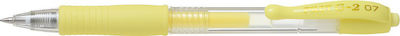 Pilot Στυλό Gel 0.7mm με Κίτρινο Mελάνι G-2 Pastel