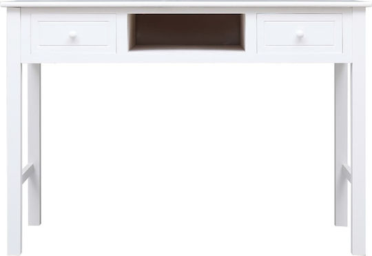 Birou din lemn masiv Alb 110x45x76buc