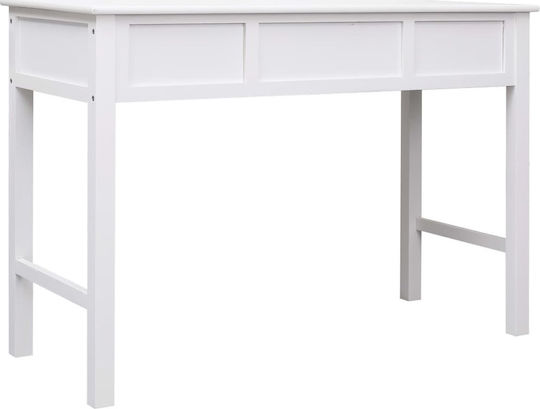 Birou din lemn masiv Alb 110x45x76buc