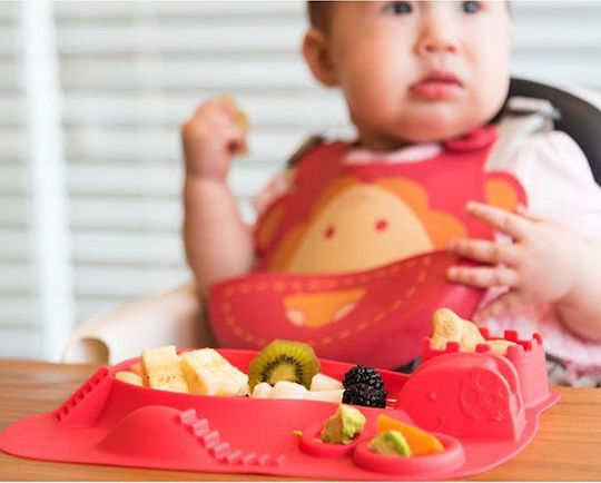 Marcus & Marcus Silicone Baby Tray Piglet for 6+ months Pink