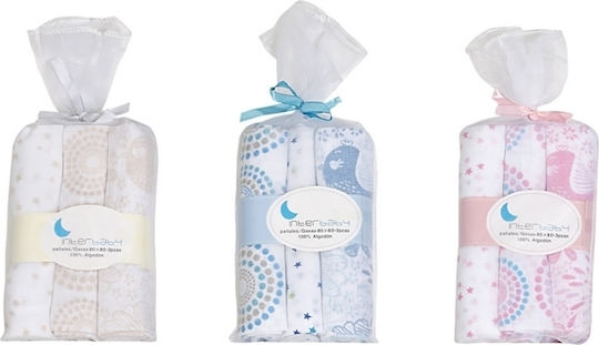 Interbaby Одеяло За Пелени 80x80см 3 Бройки