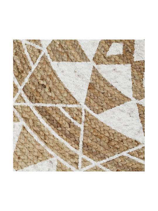 vidaXL Handmade Rug Round Summer Wicker White