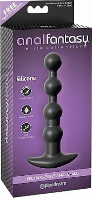 Pipedream Anal Beads Silicone with Vibration Black 17cm PD4775-23