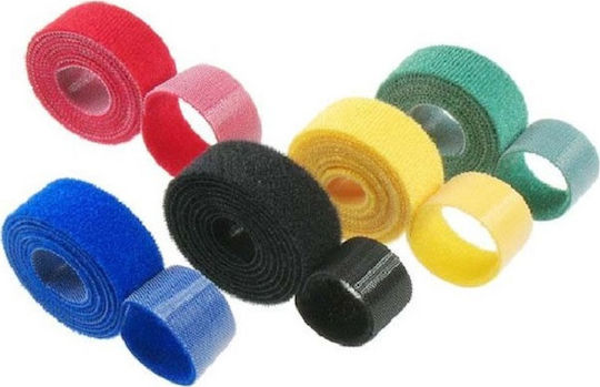 MediaRange Pack of 5pcs Multicolour Velcro Cable Ties 215x16mm MRCS302