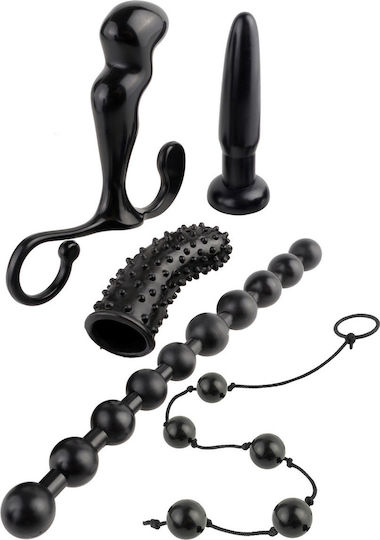 Pipedream Anal Fantasy Beginner's Fantasy Kit Анален дилдо Подредба Черни 5бр