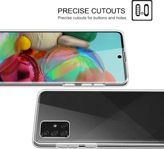 Forcell 360 Full Cover Σιλικόνης 0.3mm Διάφανο (Galaxy A71)