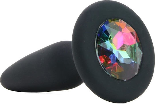 Ns Novelties Glams Gem Dop Anal Mini Mici Neagră 6.8cm