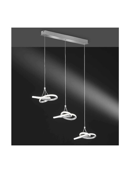 Wofi Eliot Pendant Light LED Silver