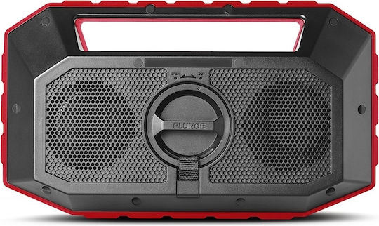 ION Audio Plunge Waterproof Bluetooth Speaker 20W with Battery Life up to 20 hours Red