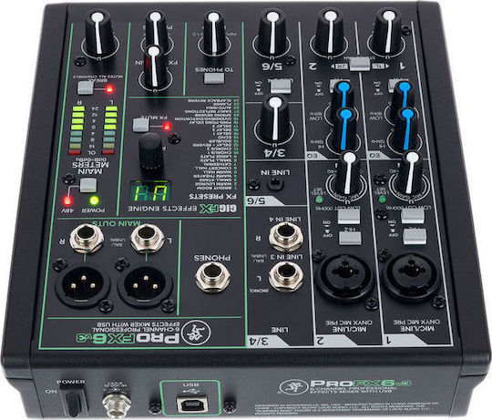 Mackie ProFX6v3 Αναλογική Κονσόλα 6.0 Καναλιών με Phantom Power & 2 Εισόδους XLR